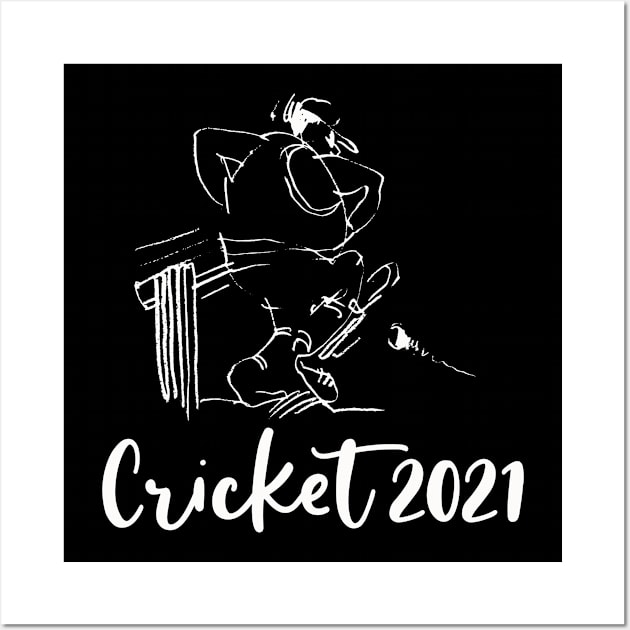 Cricket Player 2021 Wall Art by Citrus Canyon